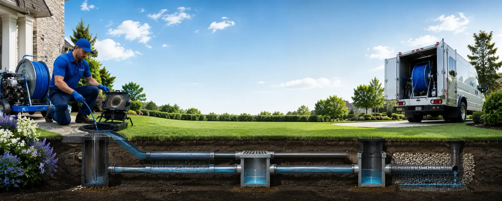 Outdoor drain cleaning information for Poynette, WI