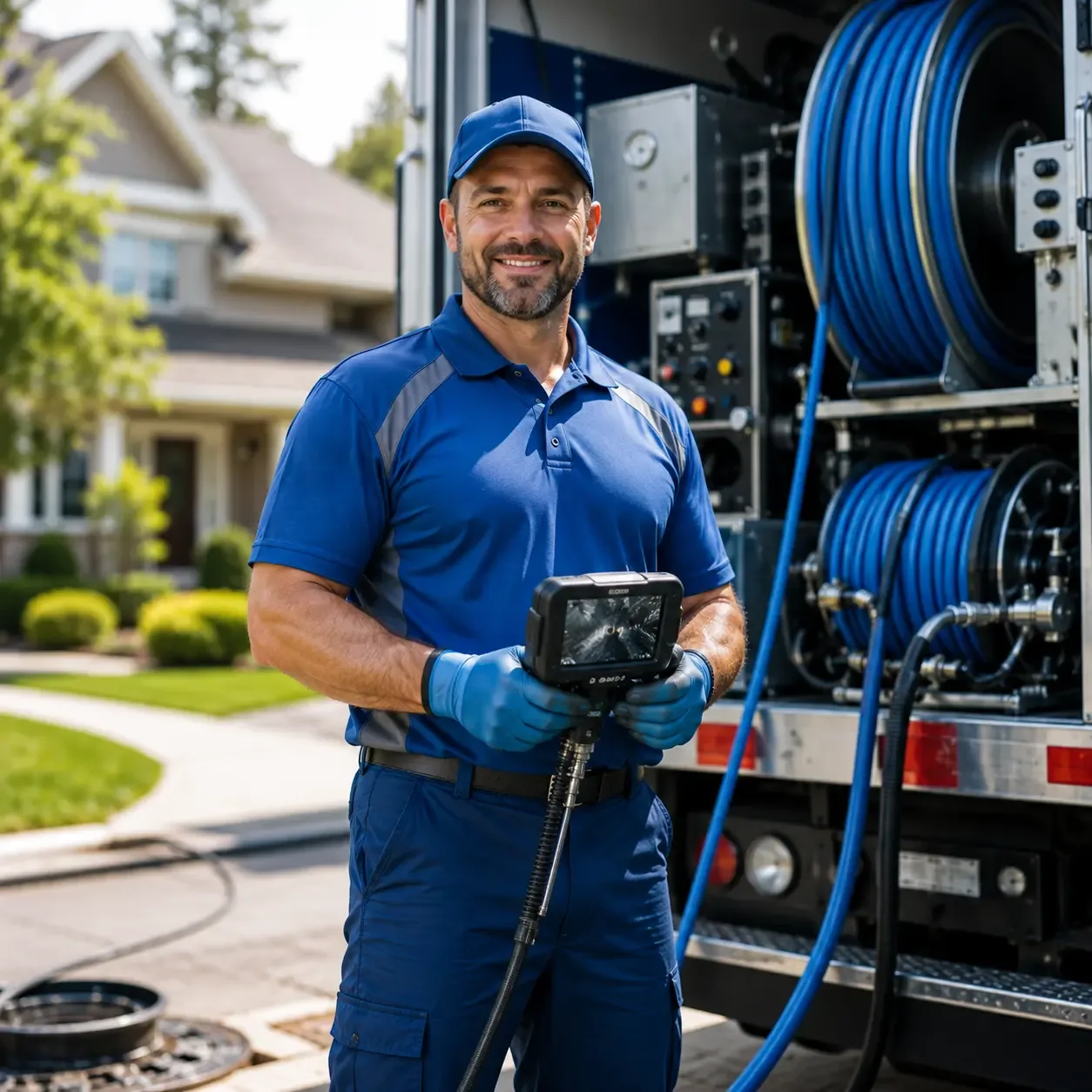 Local outdoor drain cleaning specialists in Poynette, WI